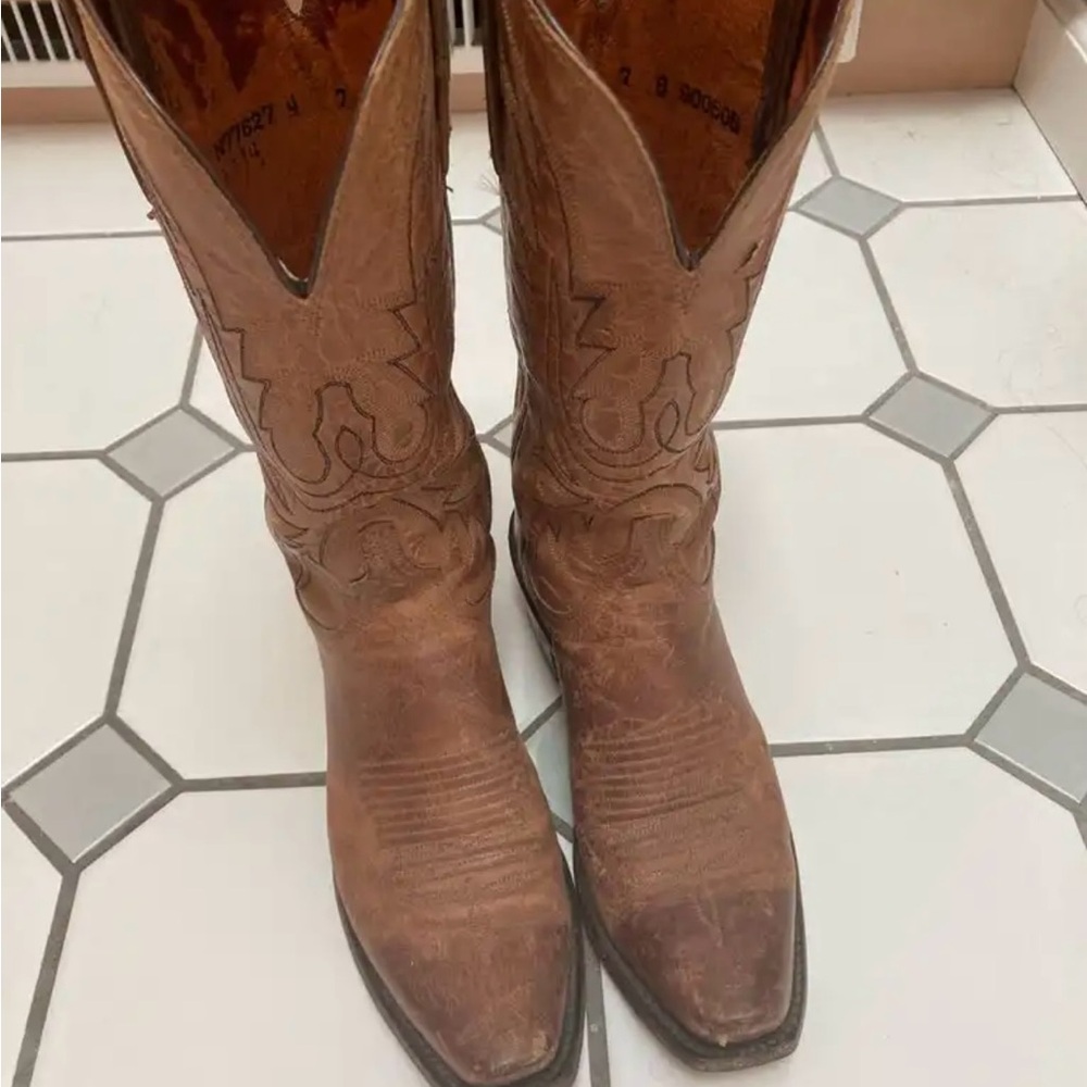 Lucchese Brown Western Boots
